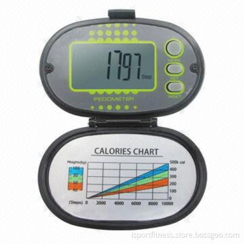 Pedometer, Calorie Counter, Supports 12/24 Hours Display Format